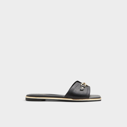 Alamassi Black Women's Flats - Slide sandal | Aldo Exclusive