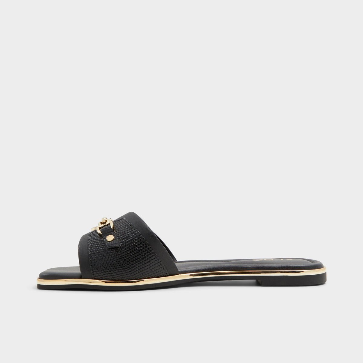 Alamassi Black Women's Flats - Slide sandal | Aldo Exclusive
