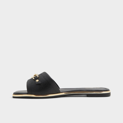 Alamassi Black Women's Flats - Slide sandal | Aldo Exclusive