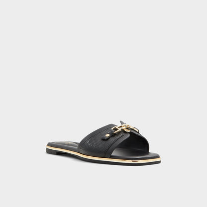 Alamassi Black Women's Flats - Slide sandal | Aldo Exclusive