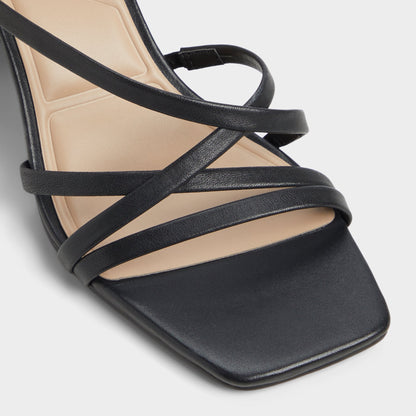 Esther Black Women's Block heels - Strappy heeled sandal, Block heel | Aldo Signature