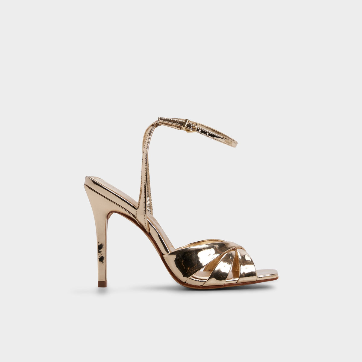 Meteora in Gold - Strappy heeled sandal, Stiletto heel | Aldo Classic