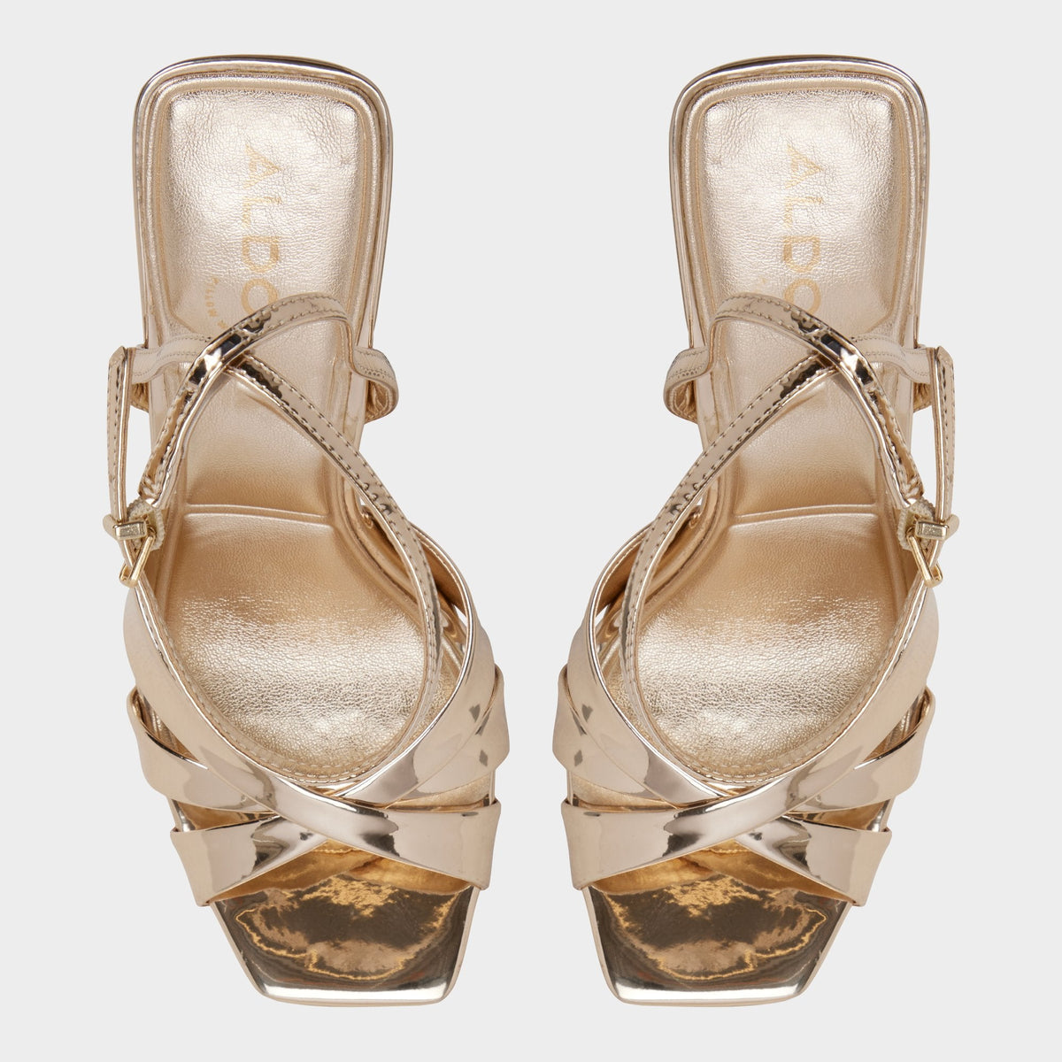 Meteora in Gold - Strappy heeled sandal, Stiletto heel | Aldo Classic