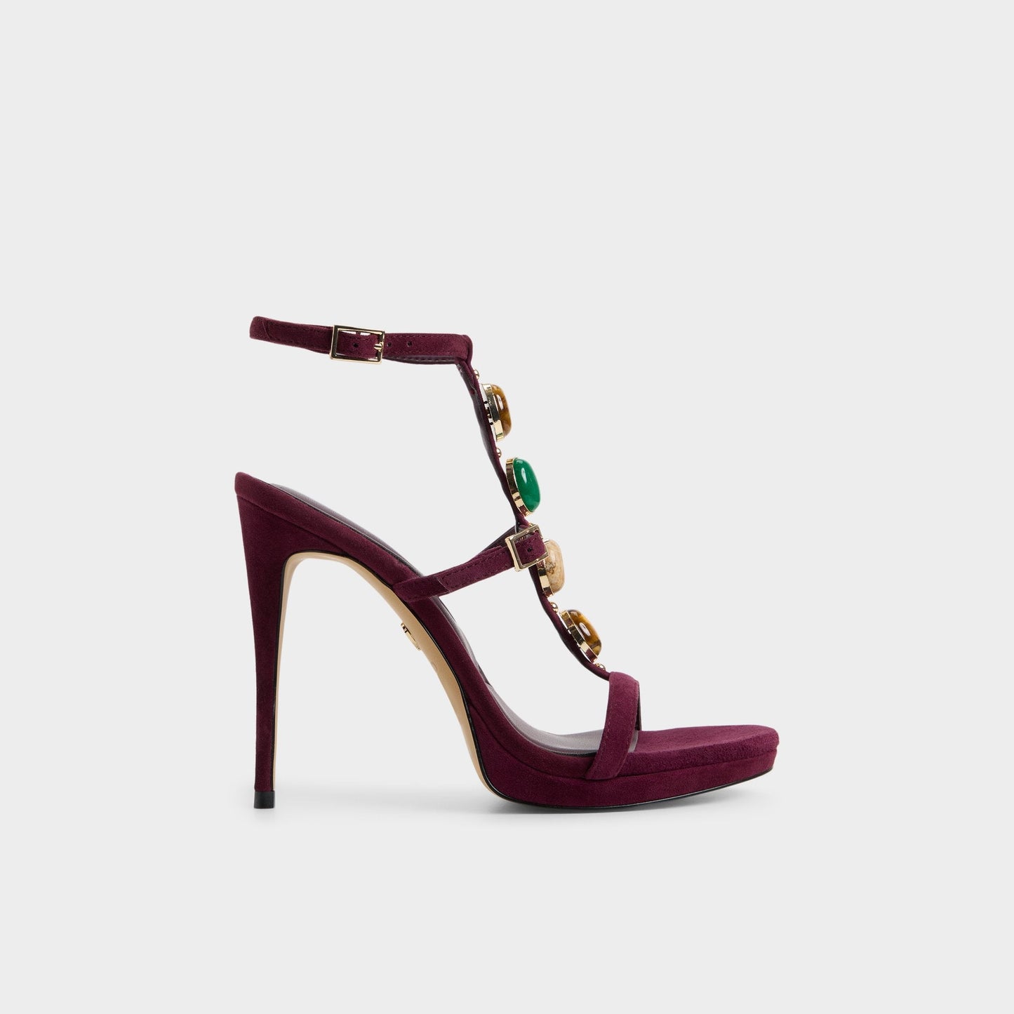 Opalia in Bordo - Strappy heeled sandal, Platform | Aldo Featured