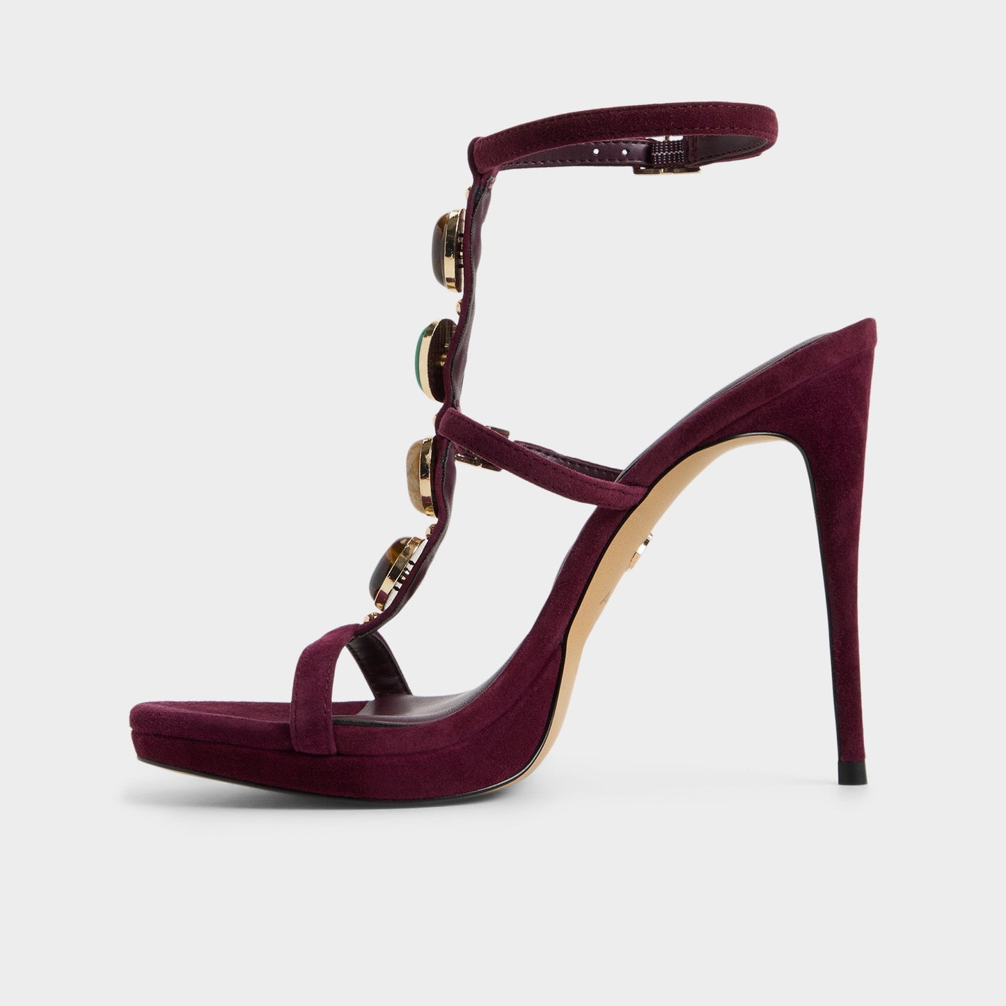 Opalia in Bordo - Strappy heeled sandal, Platform | Aldo Featured