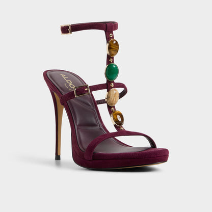 Opalia in Bordo - Strappy heeled sandal, Platform | Aldo Featured