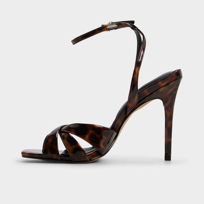 Meteora in Open Brown - Strappy heeled sandal, Stiletto heel | Aldo Trending