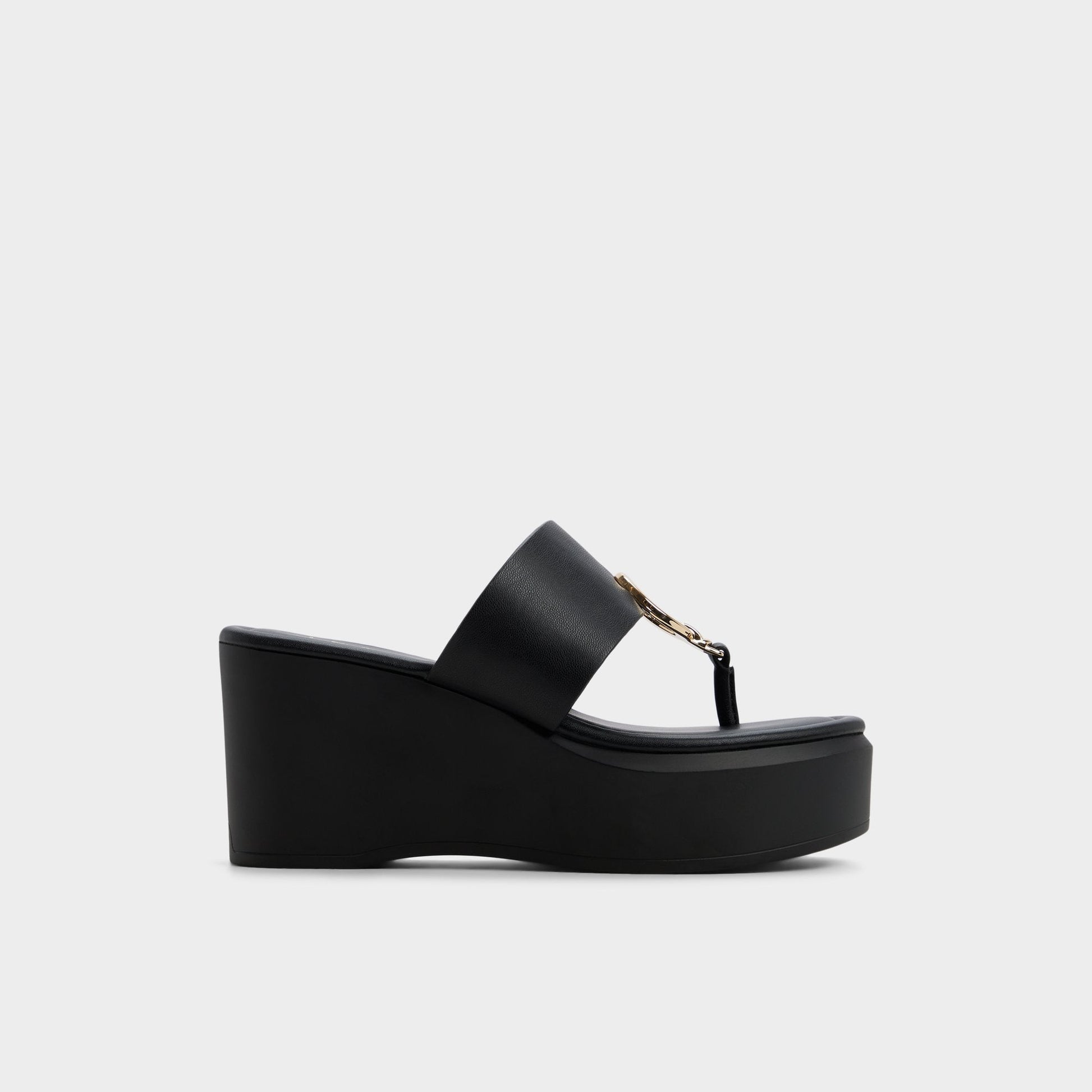 Friegan in Black - Slide sandal, Wedge heel | Aldo Best Seller
