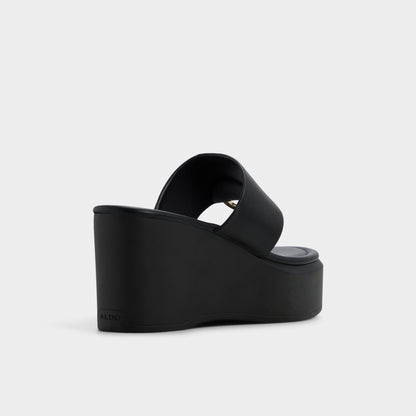 Friegan in Black - Slide sandal, Wedge heel | Aldo Best Seller