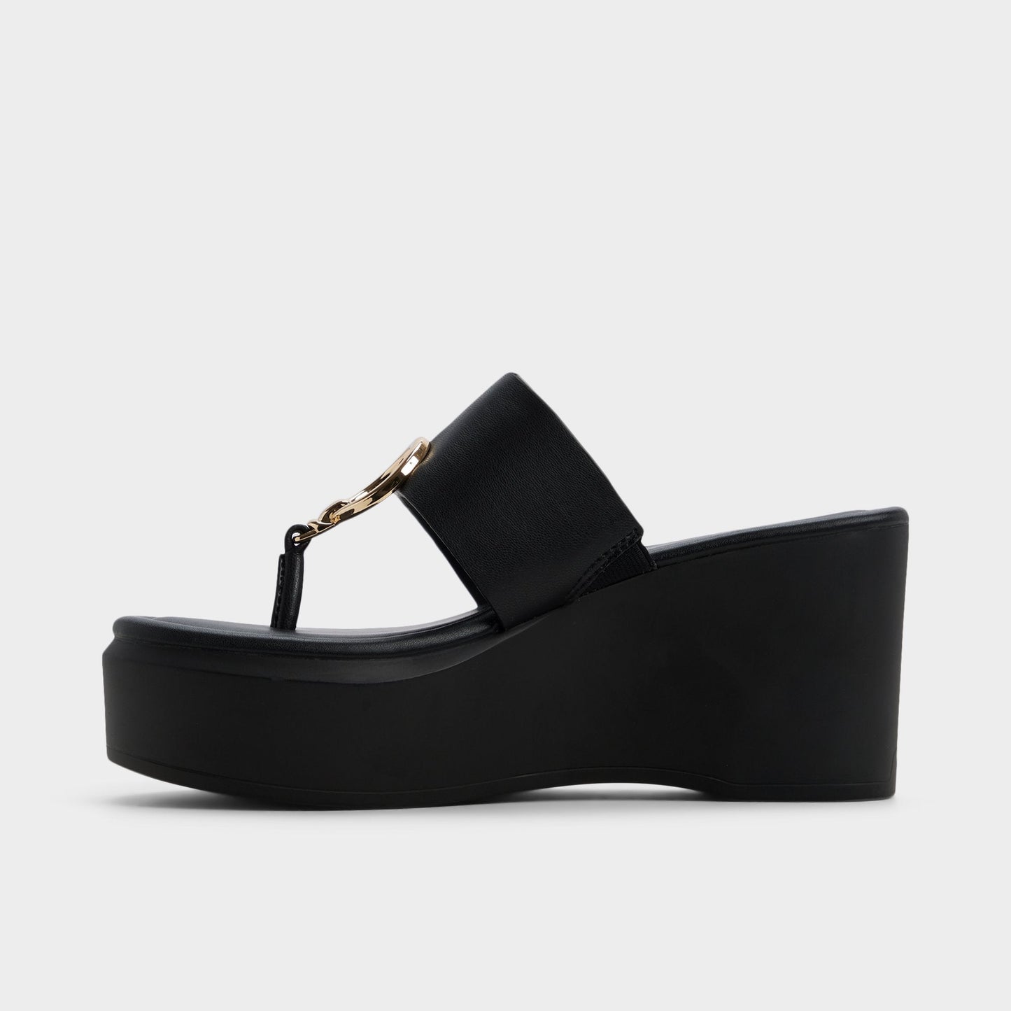 Friegan in Black - Slide sandal, Wedge heel | Aldo Best Seller