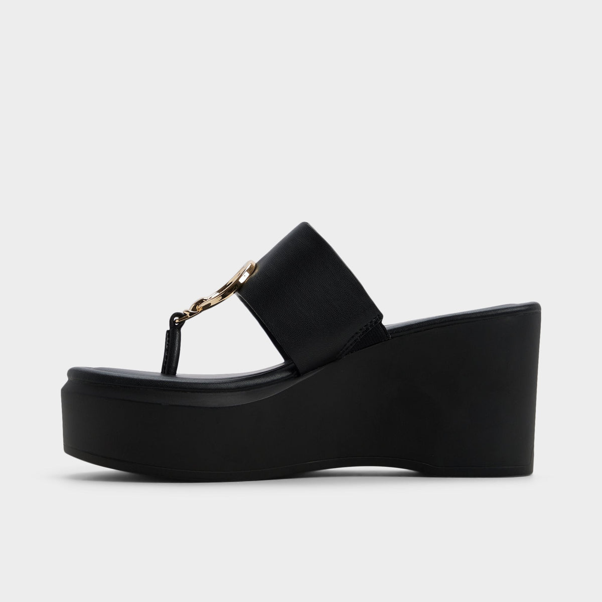 Friegan in Black - Slide sandal, Wedge heel | Aldo Best Seller