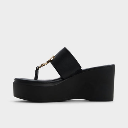 Friegan in Black - Slide sandal, Wedge heel | Aldo Best Seller