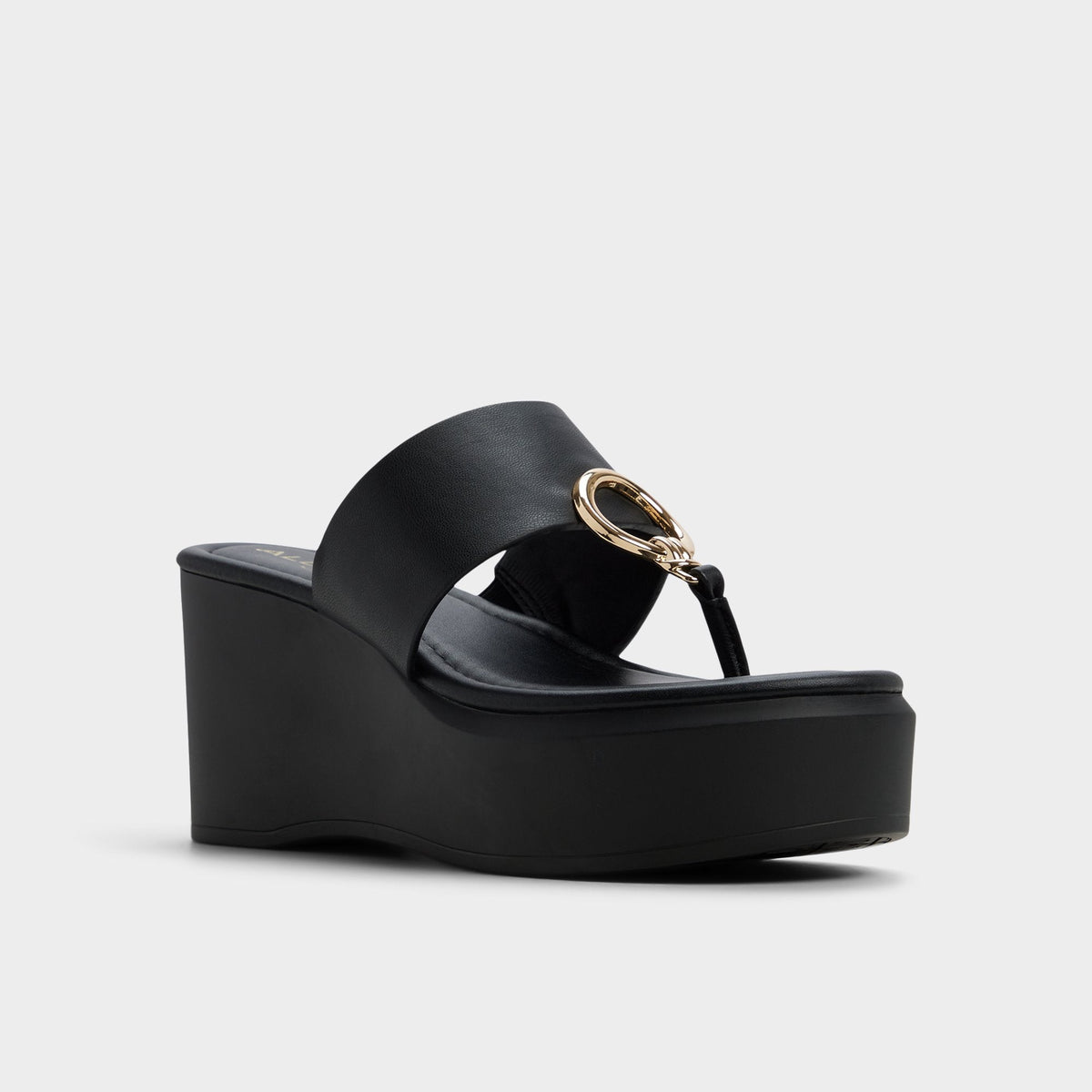 Friegan in Black - Slide sandal, Wedge heel | Aldo Best Seller