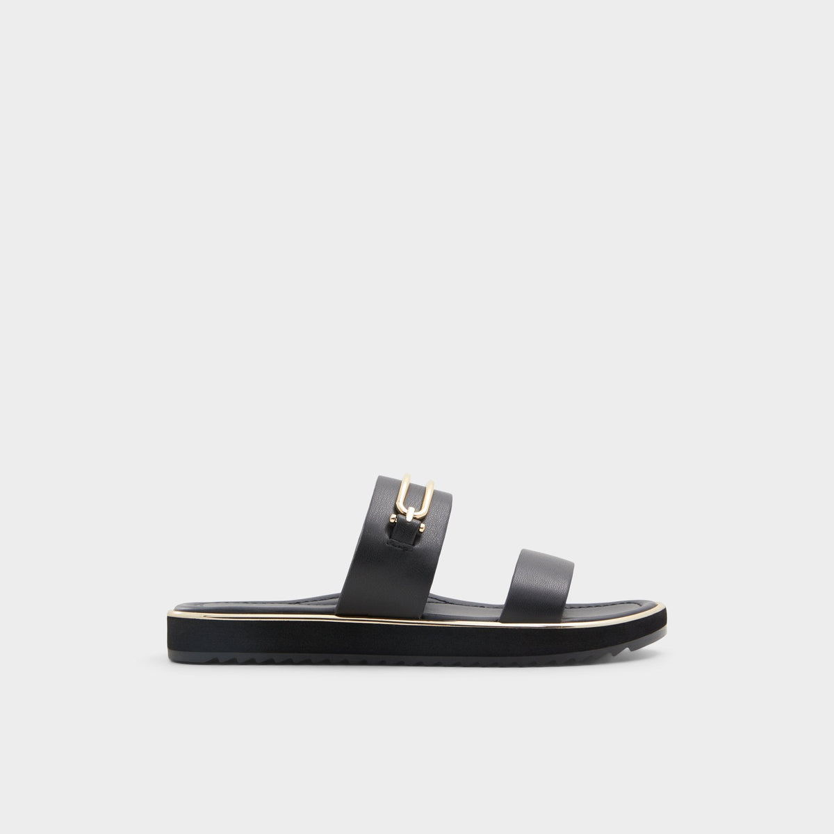 Lagoon Other Black Women's Strappy sandals - Strappy flat sandal, Footbed sandal | Aldo Exclusive