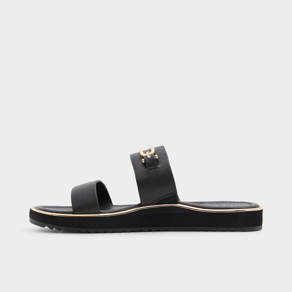 Lagoon Other Black Women's Strappy sandals - Strappy flat sandal, Footbed sandal | Aldo Exclusive
