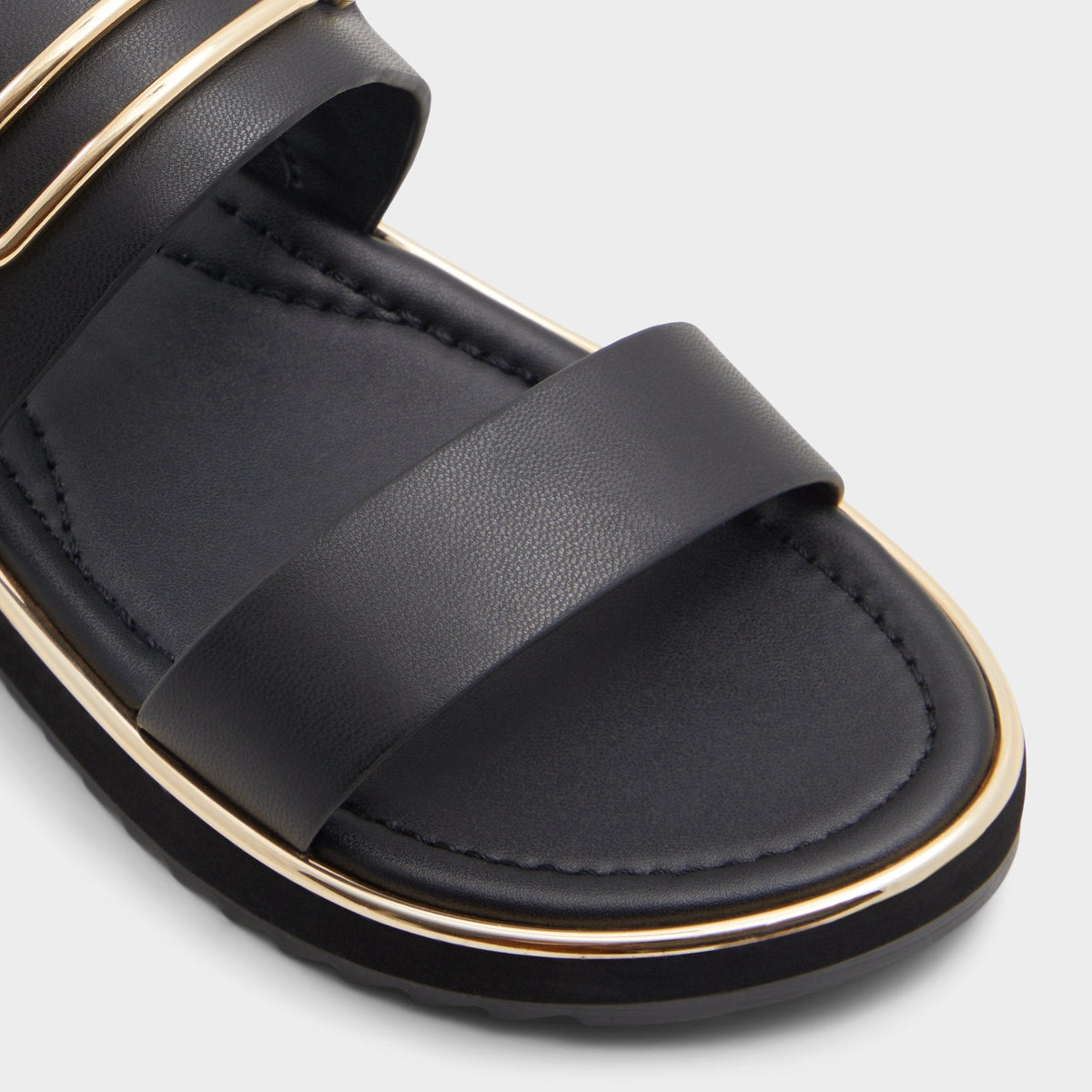 Lagoon Other Black Women's Strappy sandals - Strappy flat sandal, Footbed sandal | Aldo Exclusive