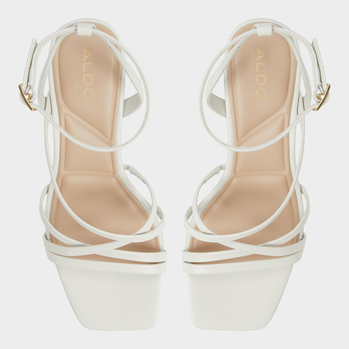Esther Other White Women's Block heels - Strappy heeled sandal, Block heel | Aldo Signature
