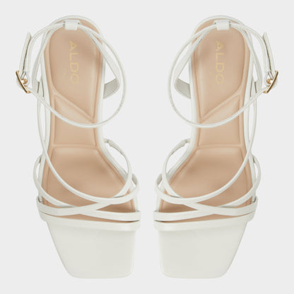 Esther Other White Women's Block heels - Strappy heeled sandal, Block heel | Aldo Signature