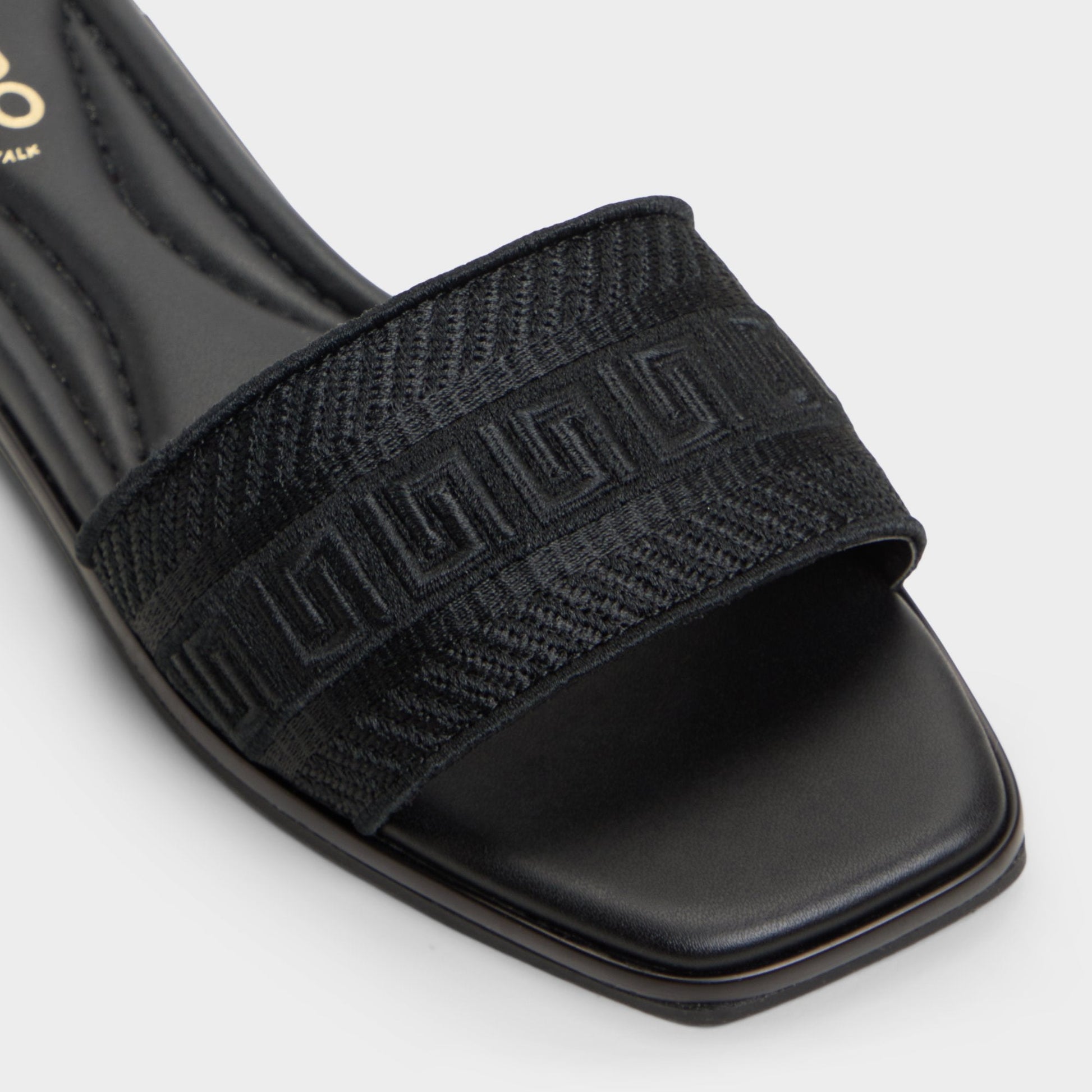 Oceania Black Women's Flats - Slide sandal | Aldo New