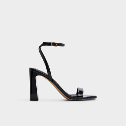 Azzira in Black - Strappy heeled sandal, Block heel | Aldo Featured