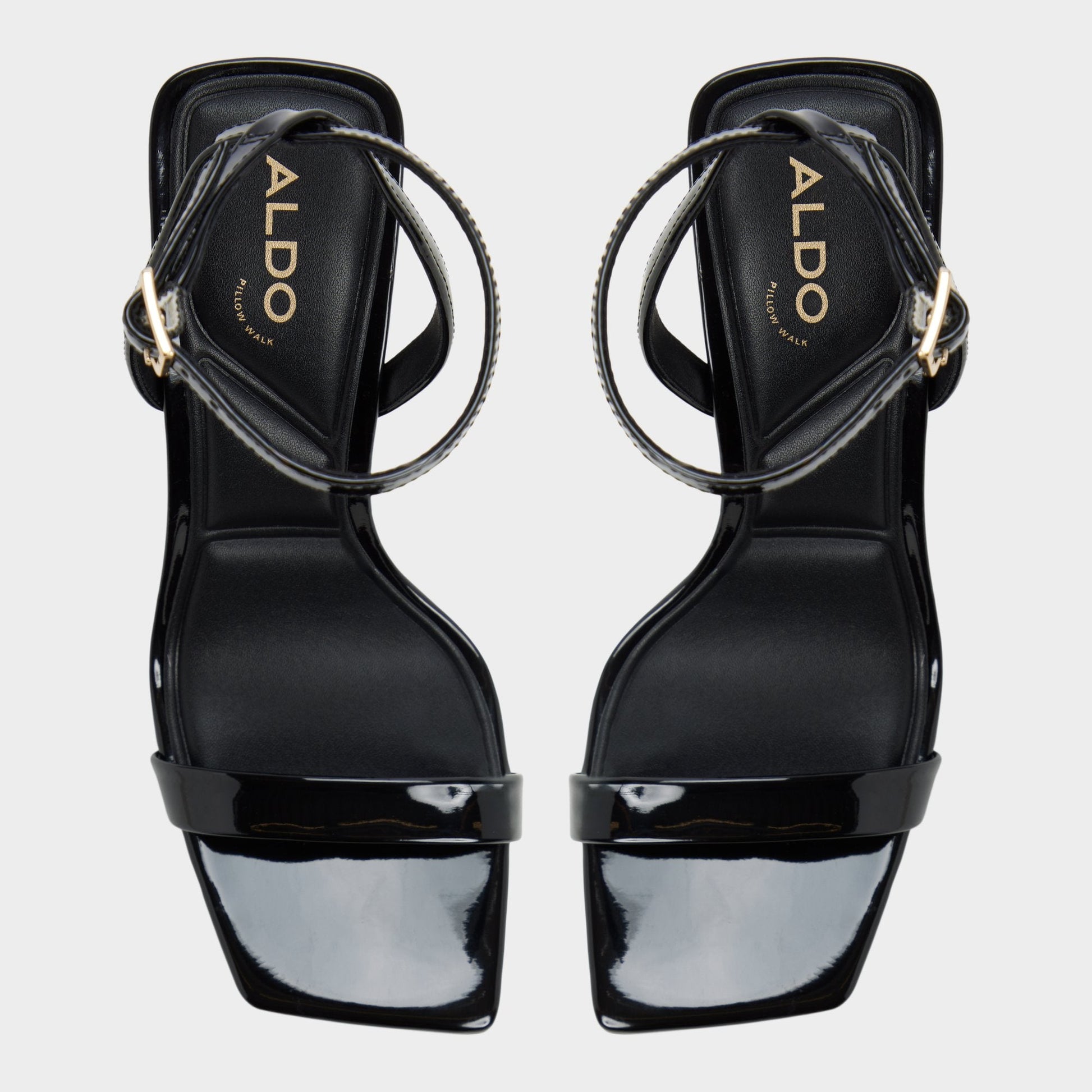 Azzira in Black - Strappy heeled sandal, Block heel | Aldo Featured