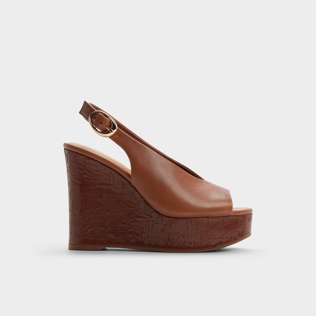 Tatianah in Dark Brown - Sling back heeled sandal, Wedge heel | Aldo Popular