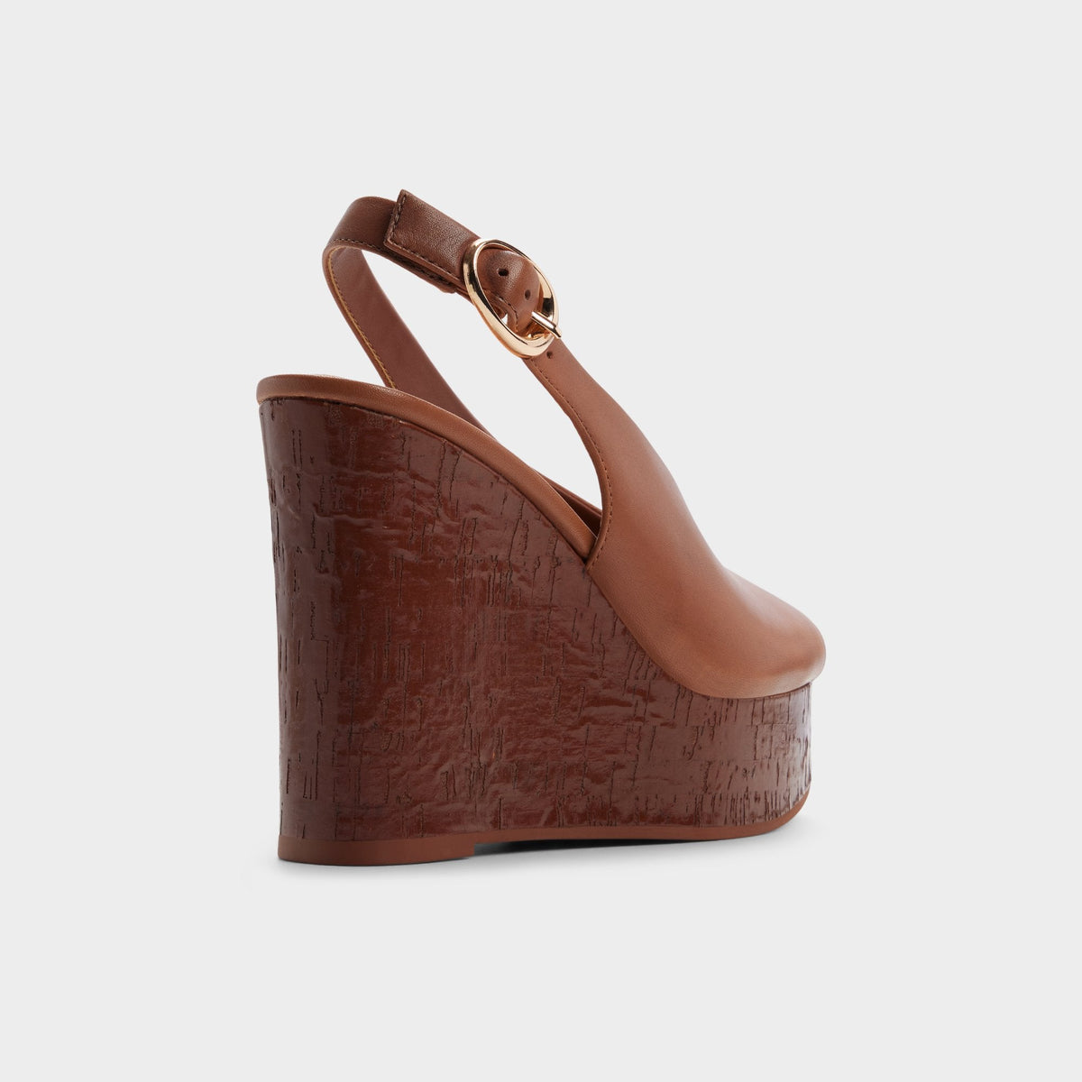 Tatianah in Dark Brown - Sling back heeled sandal, Wedge heel | Aldo Popular