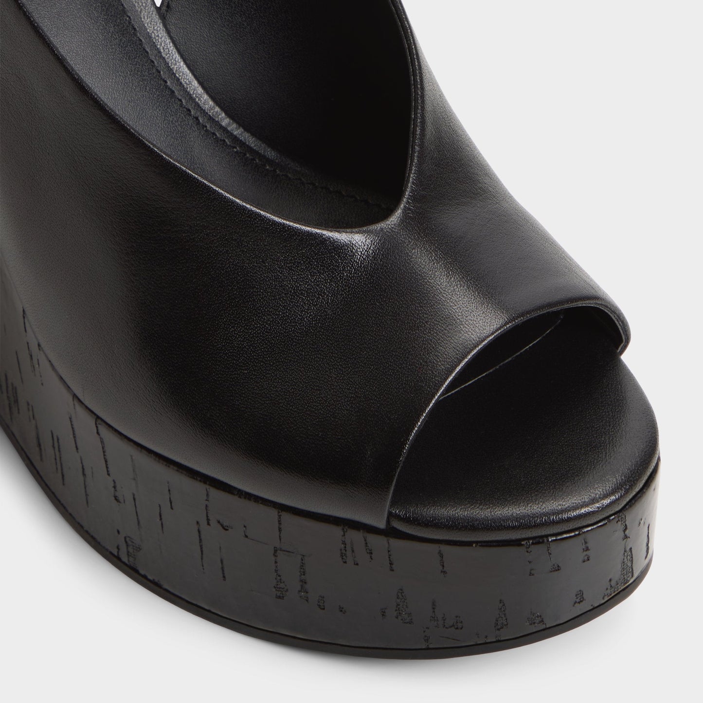 Tatianah in Black - Sling back heeled sandal, Wedge heel | Aldo Exclusive