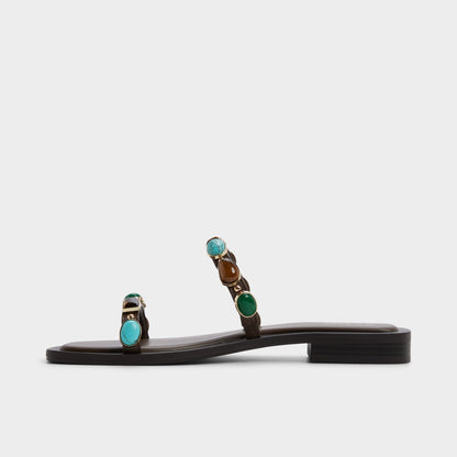 Sapphira in Dark Brown 14189967 - Slide sandal | Aldo Signature