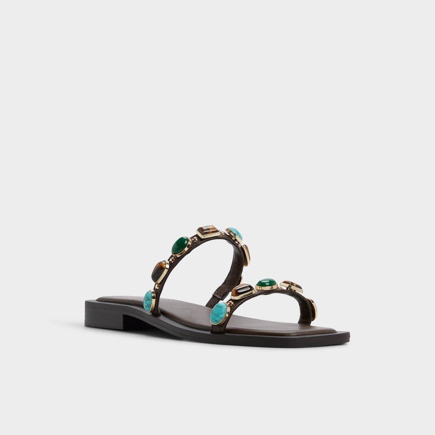 Sapphira in Dark Brown 14189967 - Slide sandal | Aldo Signature