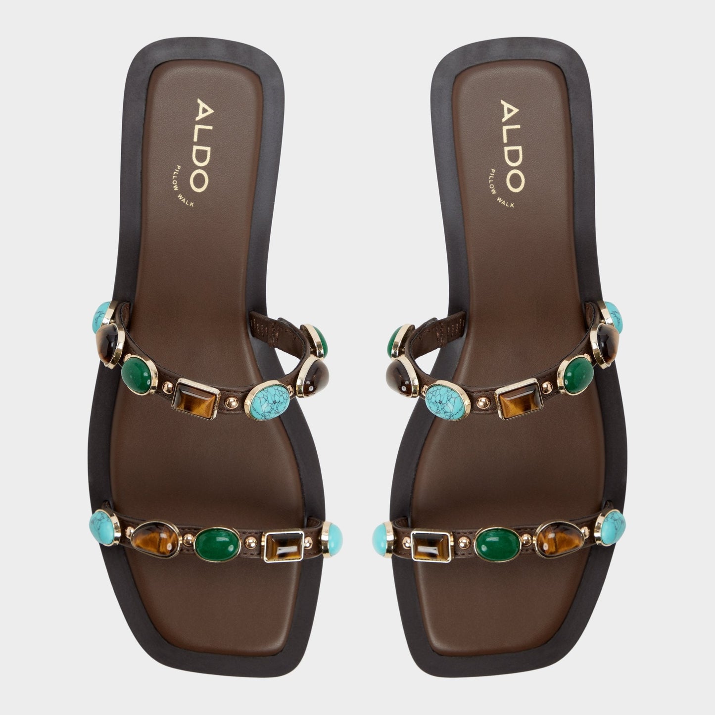 Sapphira in Dark Brown 14189967 - Slide sandal | Aldo Signature