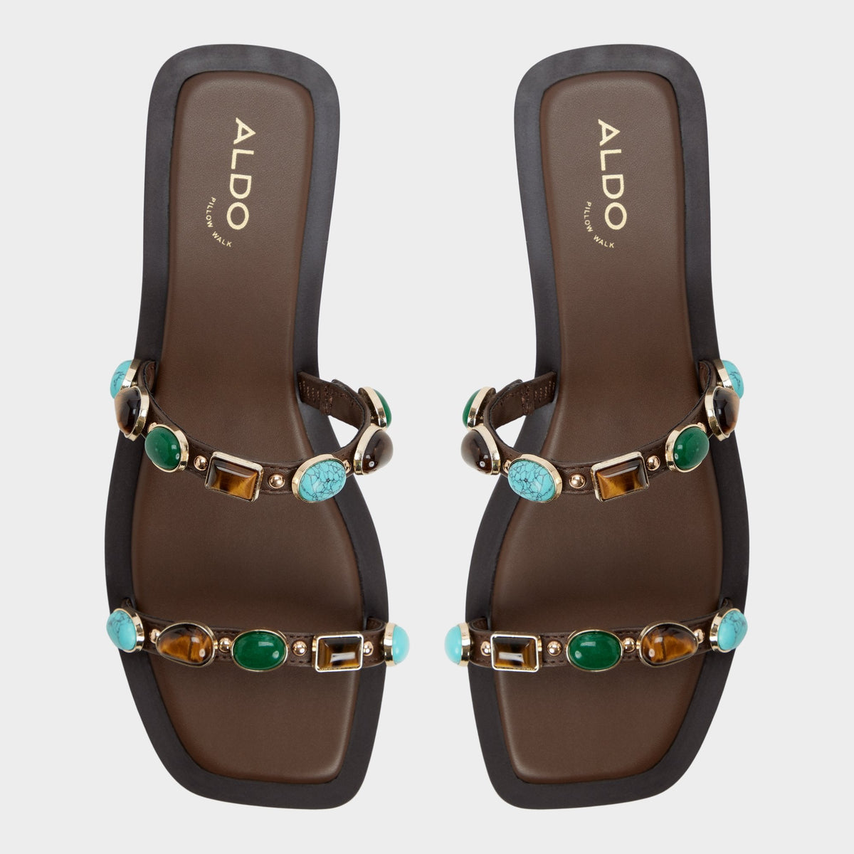 Sapphira in Dark Brown 14189967 - Slide sandal | Aldo Signature
