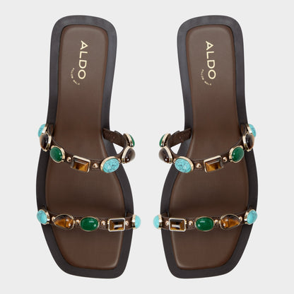 Sapphira in Dark Brown 14189967 - Slide sandal | Aldo Signature