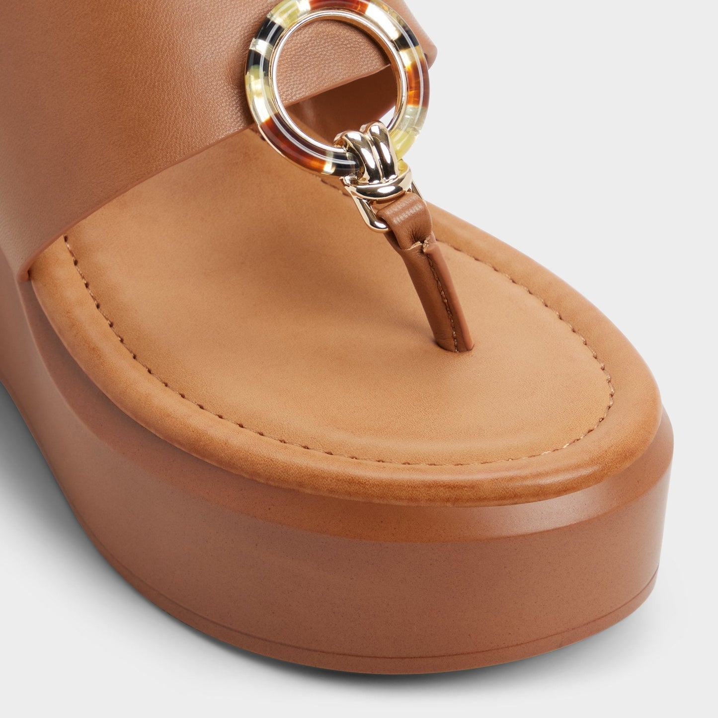 Friegan in Medium Brown - Slide sandal, Wedge heel | Aldo Essential
