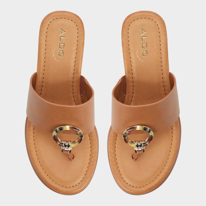 Friegan in Medium Brown - Slide sandal, Wedge heel | Aldo Essential