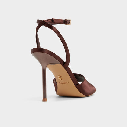 Kaiasien in Dark Brown 14151897 - Strappy heeled sandal, Stiletto heel | Aldo Best Seller