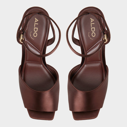 Kaiasien in Dark Brown 14151897 - Strappy heeled sandal, Stiletto heel | Aldo Best Seller
