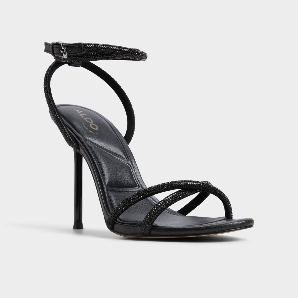 Manaelden Black Women's Strappy sandals - Strappy heeled sandal, Stiletto heel | Aldo Recommended