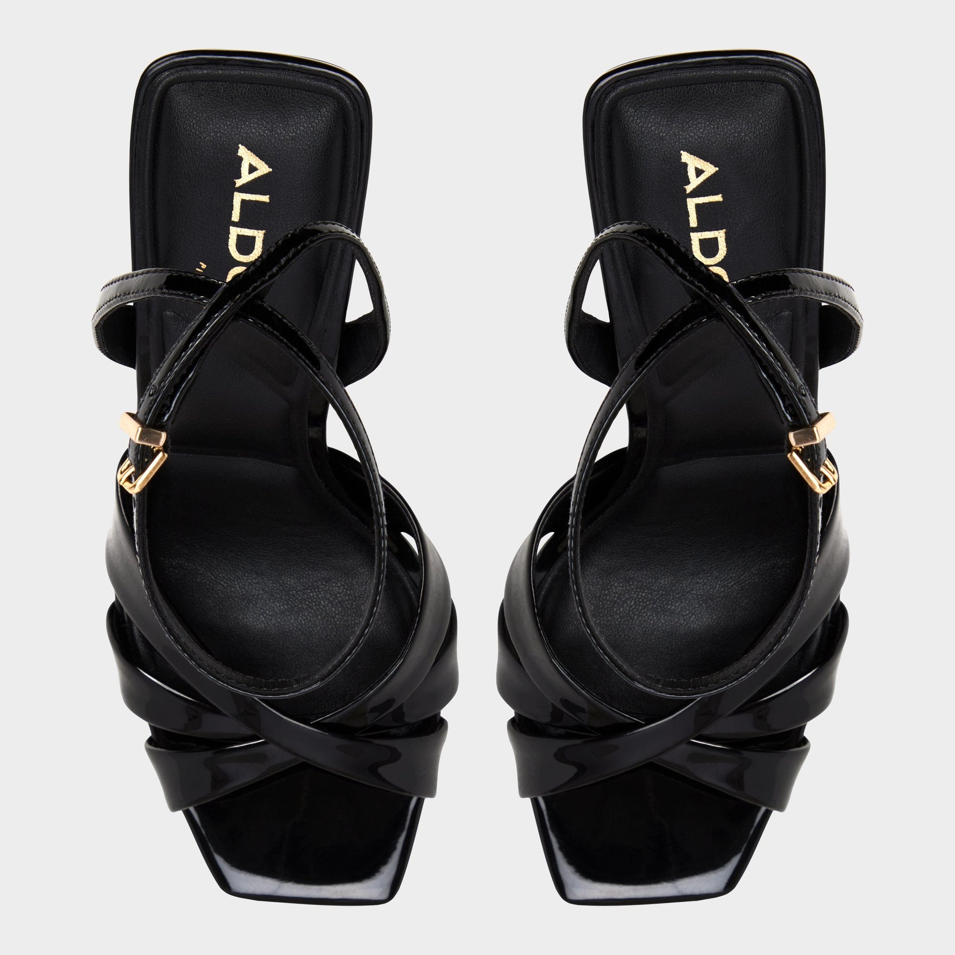 Meteora in Black - Strappy heeled sandal, Stiletto heel | Aldo Popular
