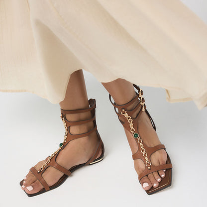 Marisea in Medium Brown - Gladiator sandal | Aldo Best Seller