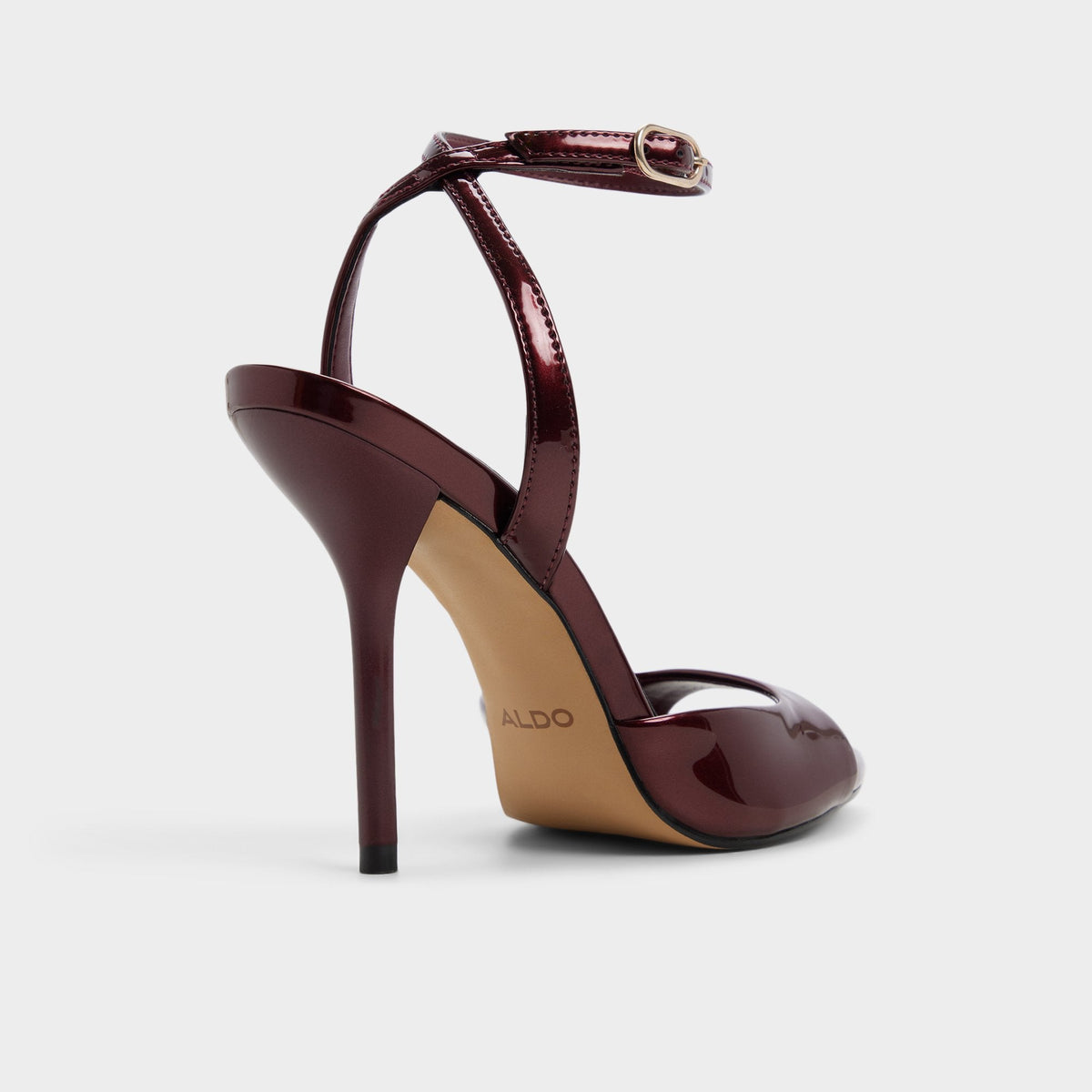 Forevermore in Medium Red - Strappy heeled sandal, Stiletto heel | Aldo Exclusive