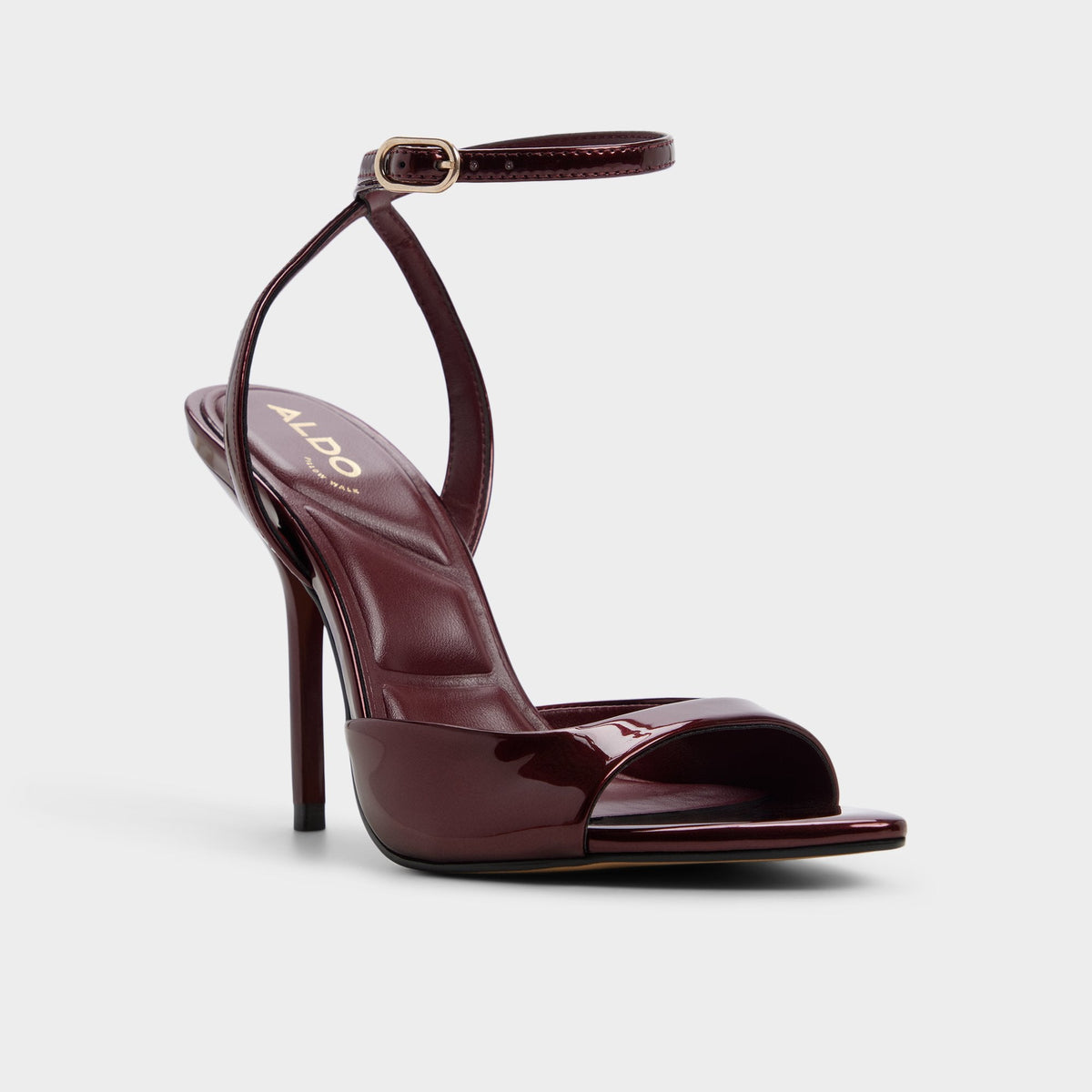 Forevermore in Medium Red - Strappy heeled sandal, Stiletto heel | Aldo Exclusive