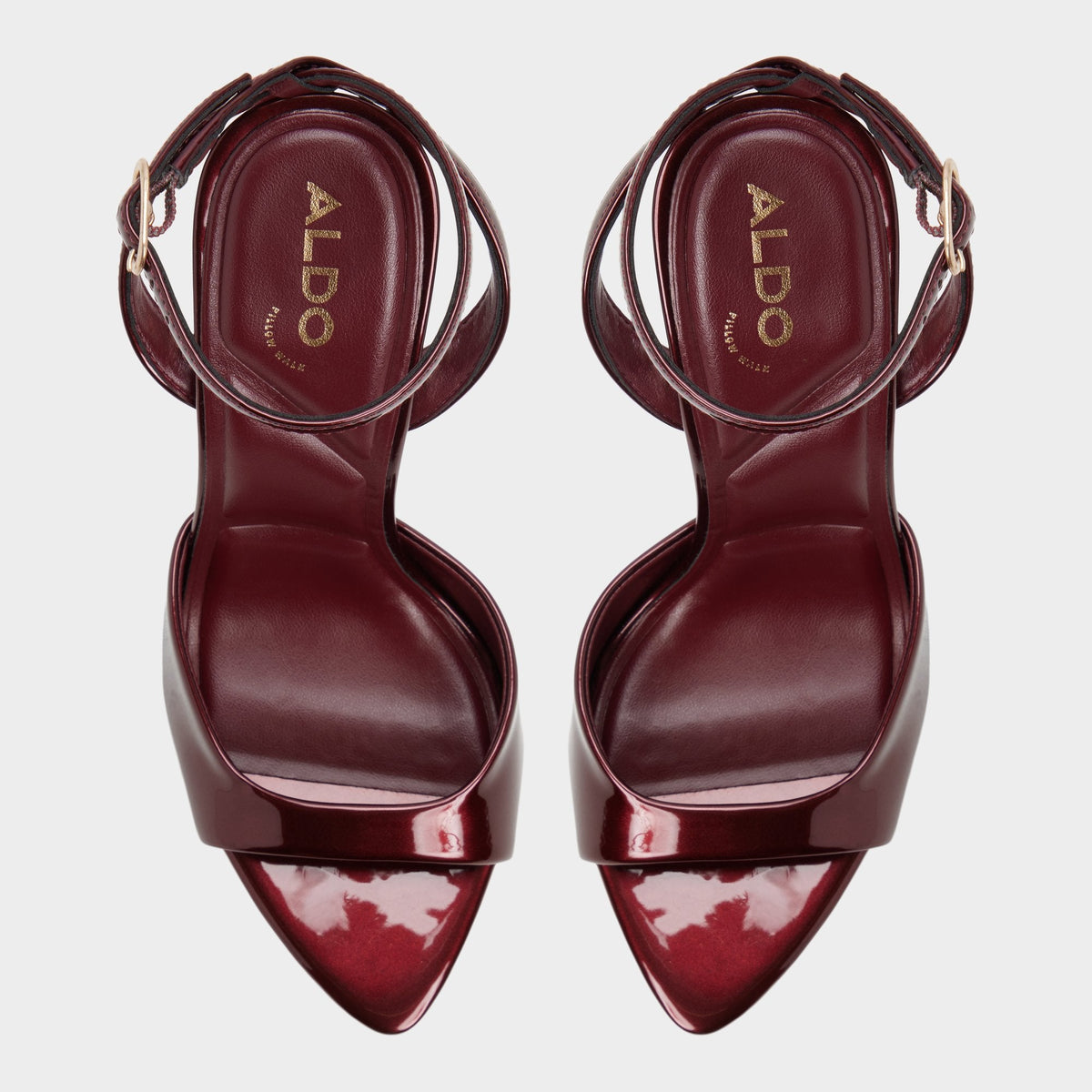 Forevermore in Medium Red - Strappy heeled sandal, Stiletto heel | Aldo Exclusive