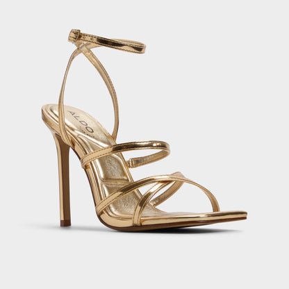 Galoi Gold Women's Iridescent metallics - Strappy heeled sandal | Aldo Premium