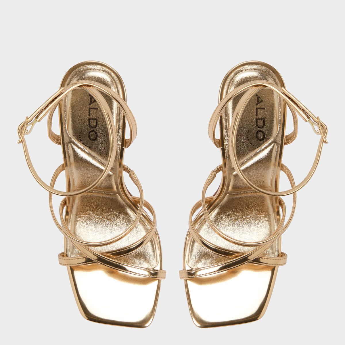Galoi Gold Women's Iridescent metallics - Strappy heeled sandal | Aldo Premium