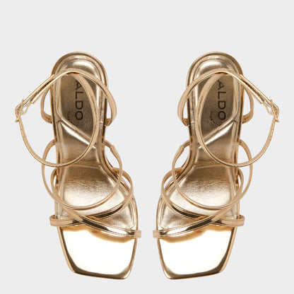 Galoi Gold Women's Iridescent metallics - Strappy heeled sandal | Aldo Premium