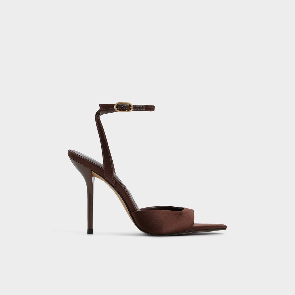 Forevermore in Dark Brown 14154135 - Strappy heeled sandal, Stiletto heel | Aldo Popular