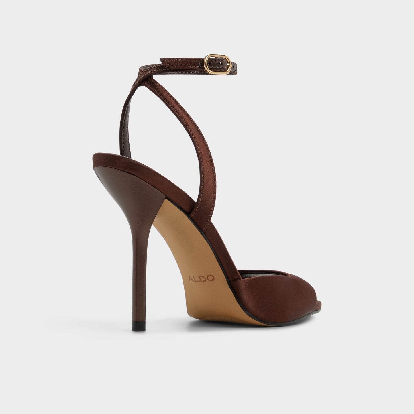 Forevermore in Dark Brown 14154135 - Strappy heeled sandal, Stiletto heel | Aldo Popular