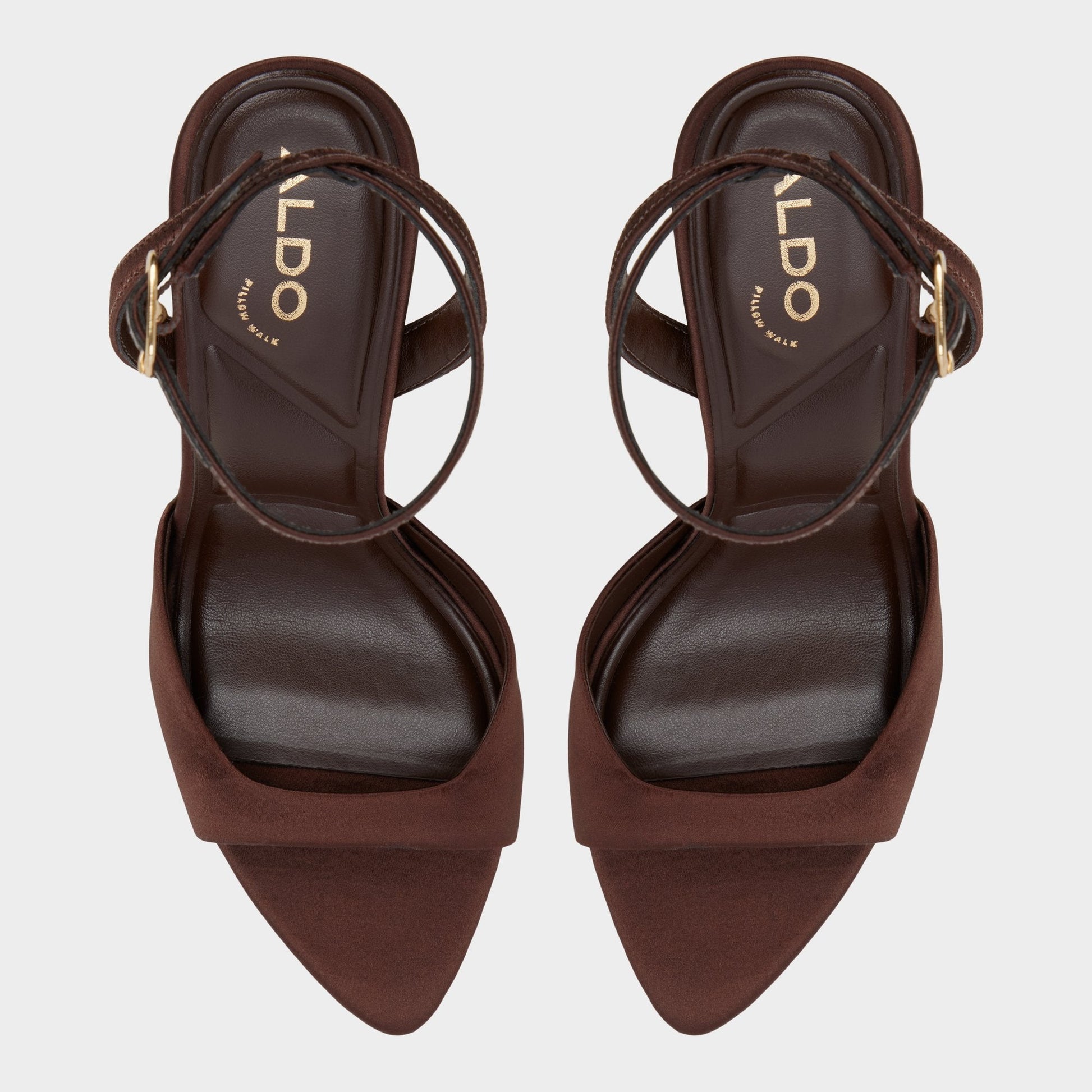 Forevermore in Dark Brown 14154135 - Strappy heeled sandal, Stiletto heel | Aldo Popular