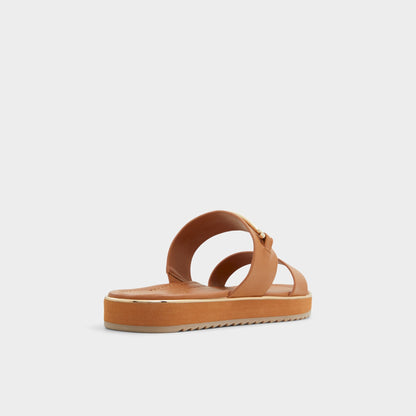 Lagoon Other Brown Women's Flats - Strappy flat sandal, Footbed sandal | Aldo Trending